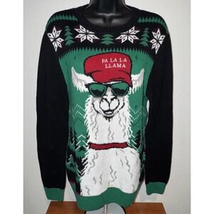 Ugly Christmas Sweater Llama Size Small Unisex Holiday Pullover Funny
